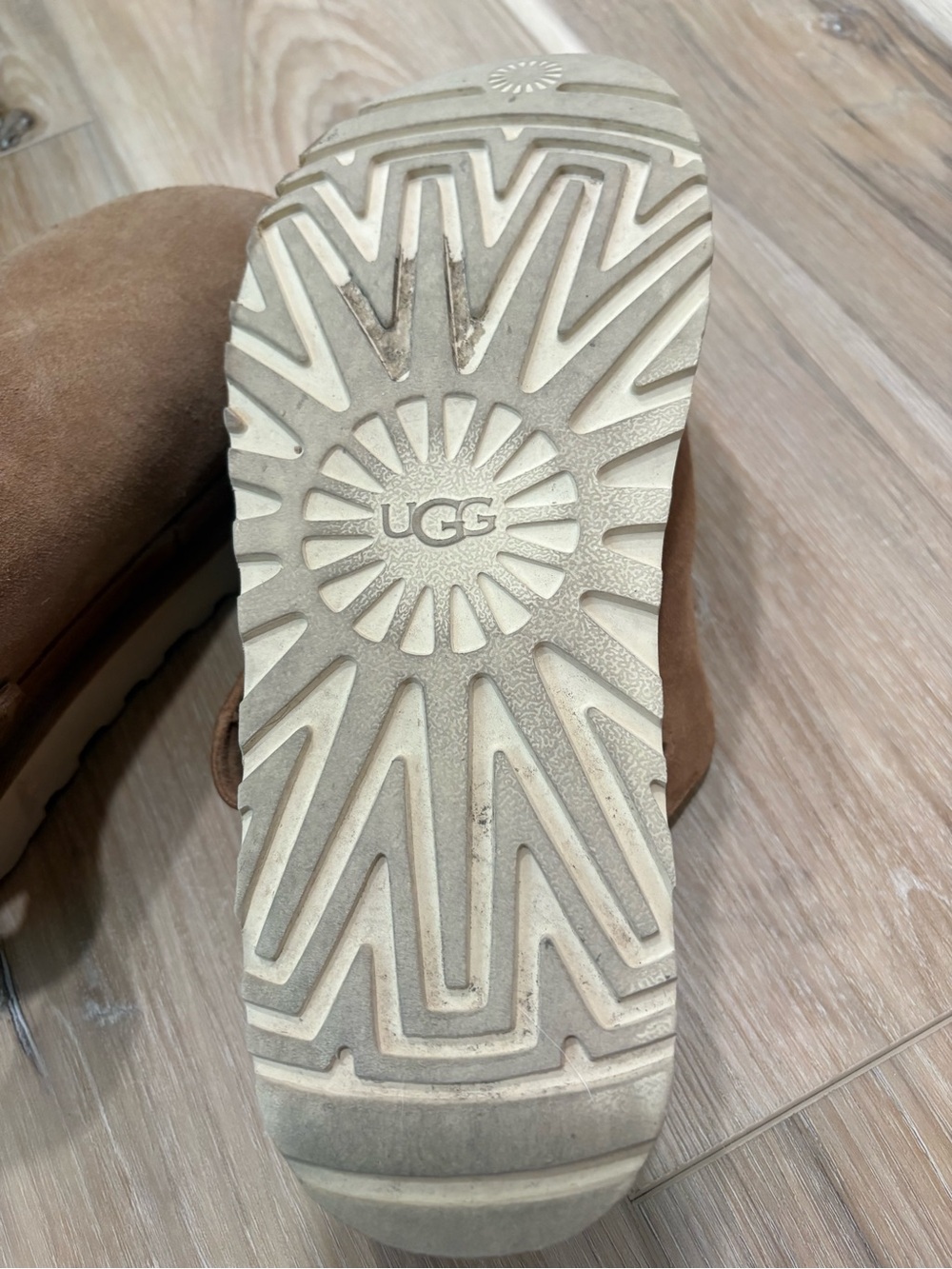 UGG Goldenstar Suede Family Matching Backstrap Clogs 9.5 *Flaw - Picture 7 of 8